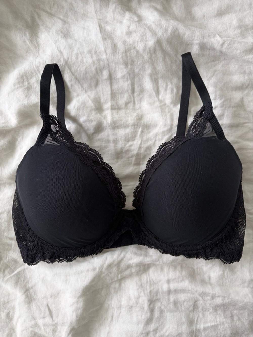 Natori Feathers Plunge Bra - 38C Black